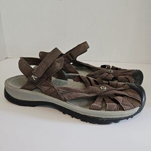 KEEN Rose Cascade Sandals Womens Sz 11 Waterproof Hiking Gray Brown 1010999